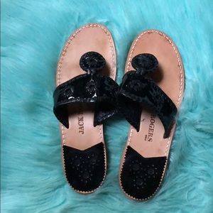 Jack Rogers Black Sandals